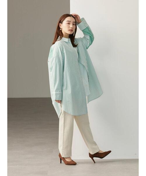 AMERICAN HOLIC（アメリカンホリック）の「ストレートパンツ（デニムパンツ・レディース・インディゴブルー/ナチュラル・S/M/L）」の17枚目の写真