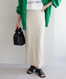 DISCOAT | サテンミニプリーツナロースカート(スカート)