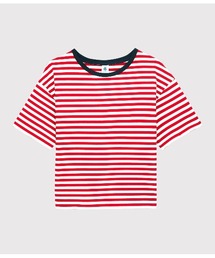 PETIT BATEAU（プチバトー）の「ワイドフィットボーダーTシャツ
