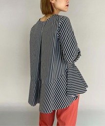 PICCIN | 袖シャーリング裾フレアブラウス(シャツ/ブラウス)