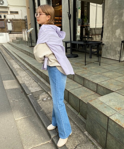 one after another NICE CLAUP（ワンアフターアナザーナイスクラップ）の「肩開きマルチwayシャツ（シャツ/ブラウス・レディース・ネイビー/オフホワイト/その他/ブルー系その他/ピンク系その他/グリーン系その他/ピンク・FREE）」の16枚目の写真