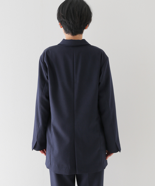 JOINT WORKS(ジョイントワークス)の「J-オーバーサイズテーラードジャケット(テーラードジャケット・レディース・ネイビー/グレー・FREE)」の10枚目の写真