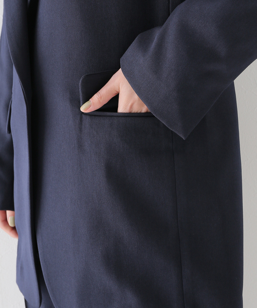 JOINT WORKS(ジョイントワークス)の「J-オーバーサイズテーラードジャケット(テーラードジャケット・レディース・ネイビー/グレー・FREE)」の15枚目の写真