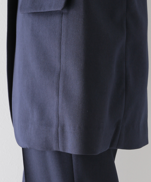 JOINT WORKS(ジョイントワークス)の「J-オーバーサイズテーラードジャケット(テーラードジャケット・レディース・ネイビー/グレー・FREE)」の17枚目の写真