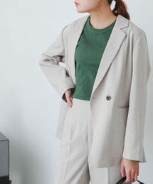 SENSE OF PLACE by URBAN RESEARCH | リネンライクダブルテーラードジャケット(その他アウター)