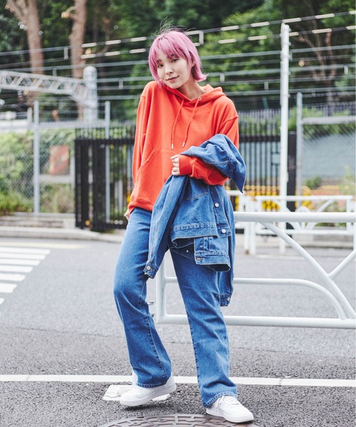 THE STANDARD(ザスタンダード)の「WEGO/【セットアップ対応商品】スタンダードプルオーバーパーカ(パーカー・メンズ・オレンジ/グリーン/ブラック/杢グレー/オフホワイト/ネイビー・SMALL/MEDIUM/LARGE)」の20枚目の写真