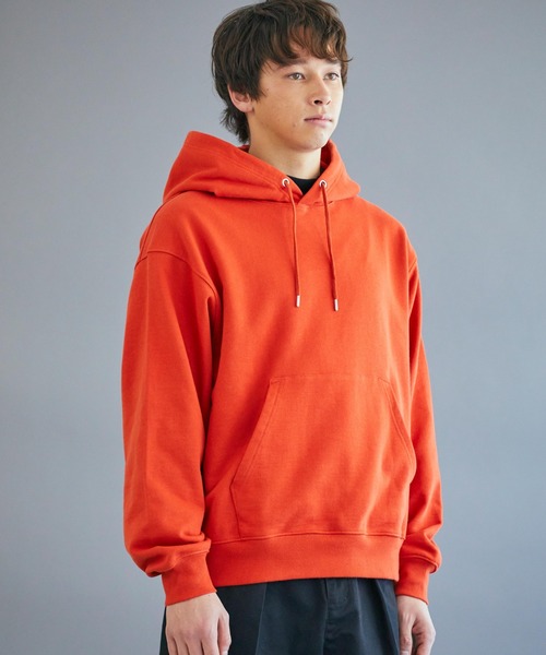 THE STANDARD(ザスタンダード)の「WEGO/【セットアップ対応商品】スタンダードプルオーバーパーカ(パーカー・メンズ・オレンジ/グリーン/ブラック/杢グレー/オフホワイト/ネイビー・SMALL/MEDIUM/LARGE)」の10枚目の写真