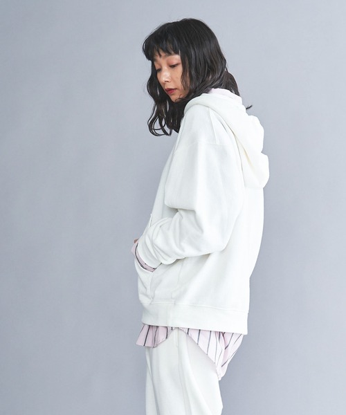 THE STANDARD(ザスタンダード)の「WEGO/【セットアップ対応商品】スタンダードプルオーバーパーカ(パーカー・メンズ・オレンジ/グリーン/ブラック/杢グレー/オフホワイト/ネイビー・SMALL/MEDIUM/LARGE)」の14枚目の写真