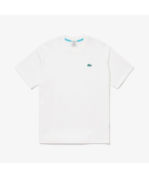 LACOSTE L!VE（ラコステライブ）の「ラコステライブ ソリッドクルーネックTシャツ（Tシャツ/カットソー・メンズ・ブラック/ホワイト/ブルー/ピンク・XS/M/L/LL/S）」の2枚目の写真