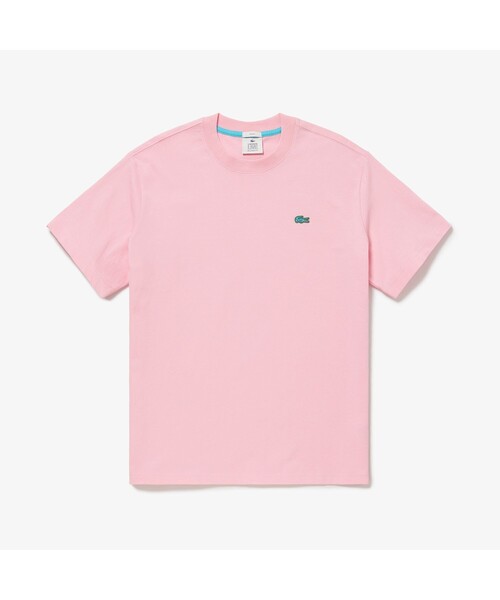 LACOSTE L!VE（ラコステライブ）の「ラコステライブ ソリッドクルーネックTシャツ（Tシャツ/カットソー・メンズ・ブラック/ホワイト/ブルー/ピンク・XS/M/L/LL/S）」の4枚目の写真