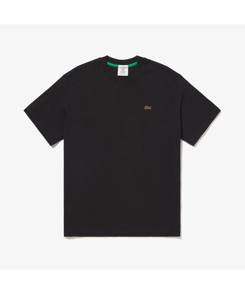 LACOSTE L!VE（ラコステライブ）の「ラコステライブ ソリッドクルーネックTシャツ（Tシャツ/カットソー・メンズ・ブラック/ホワイト/ブルー/ピンク・XS/M/L/LL/S）」の3枚目の写真