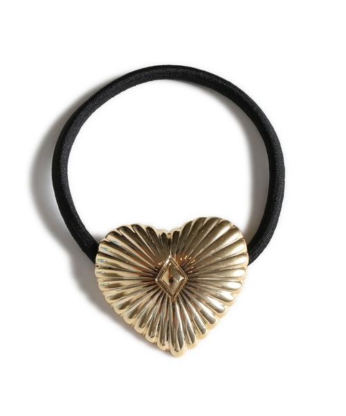 ANCHOR（アンカー）の「スタンプワーク ヘアゴム ビッグ クリア ハート（ヘアゴム・メンズ・シルバー/ゴールド・FREE）」の5枚目の写真