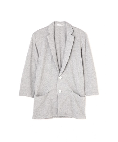 HIGH STREET（ハイストリート）の「HIGH STREET∴ワッフル7分袖テーラーカーディガン（カーディガン/ボレロ・メンズ・ブルー系1・M/LL）」の2枚目の写真