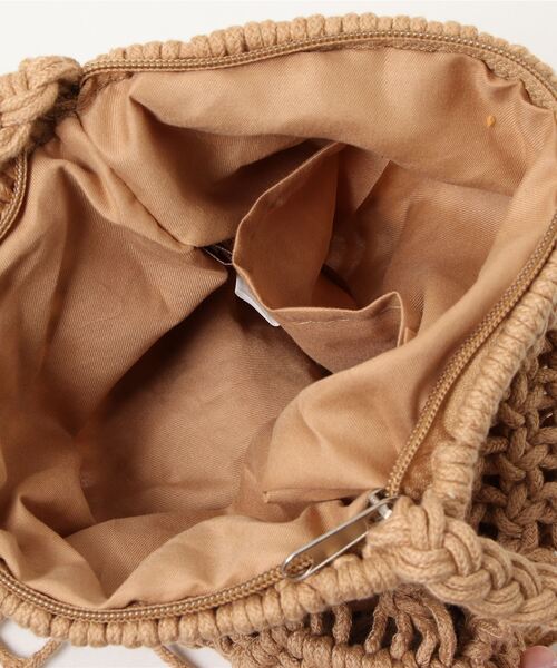 CIAOPANIC（チャオパニック）の「マクラメ編みショルダーバッグ（ショルダーバッグ・レディース・ホワイト/キャメル・FREE）」の3枚目の写真