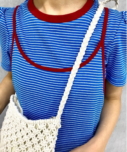 CIAOPANIC（チャオパニック）の「マクラメ編みショルダーバッグ（ショルダーバッグ・レディース・ホワイト/キャメル・FREE）」の12枚目の写真