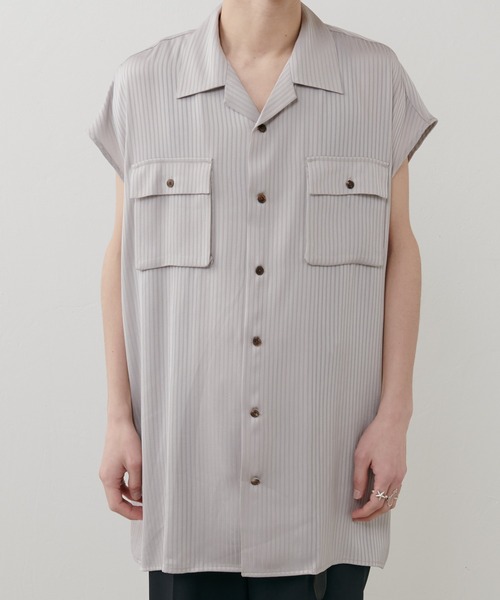 Lui's（ルイス）の「【SILLIS / シリス】 ノースリーブシャツ（シャツ/ブラウス・メンズ・ブラック/グレー・44/46）」の10枚目の写真