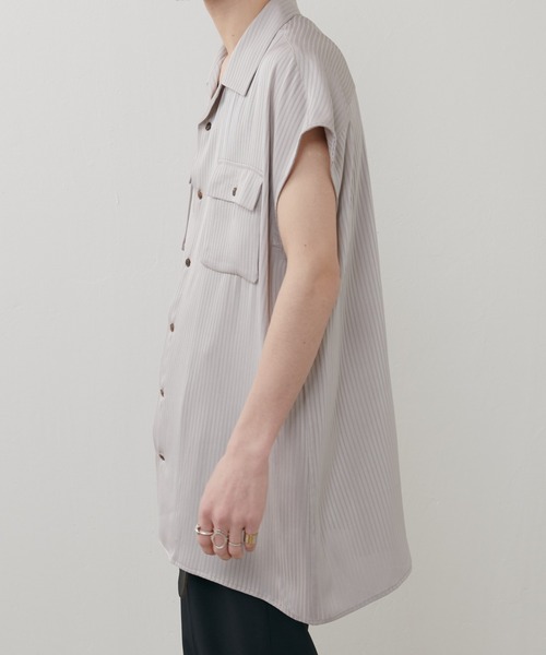 Lui's（ルイス）の「【SILLIS / シリス】 ノースリーブシャツ（シャツ/ブラウス・メンズ・ブラック/グレー・44/46）」の12枚目の写真