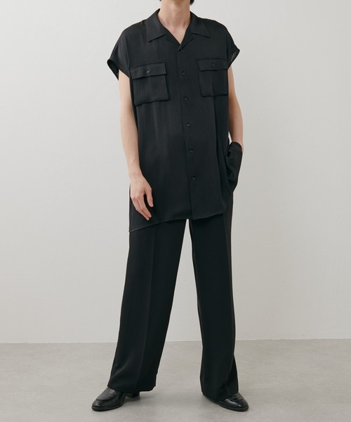 Lui's（ルイス）の「【SILLIS / シリス】 ノースリーブシャツ（シャツ/ブラウス・メンズ・ブラック/グレー・44/46）」の7枚目の写真