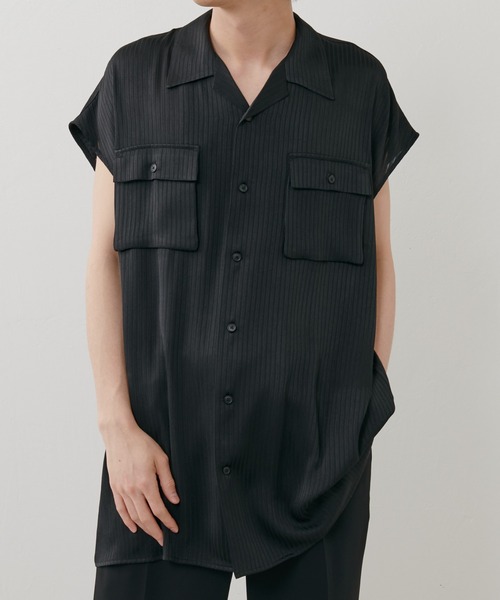 Lui's（ルイス）の「【SILLIS / シリス】 ノースリーブシャツ（シャツ/ブラウス・メンズ・ブラック/グレー・44/46）」の9枚目の写真