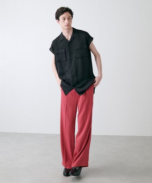 Lui's（ルイス）の「【SILLIS / シリス】 ノースリーブシャツ（シャツ/ブラウス・メンズ・ブラック/グレー・44/46）」の16枚目の写真