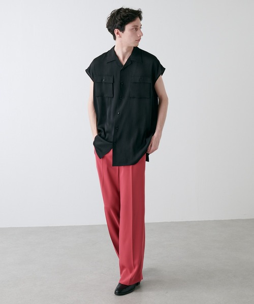 Lui's（ルイス）の「【SILLIS / シリス】 ノースリーブシャツ（シャツ/ブラウス・メンズ・ブラック/グレー・44/46）」の17枚目の写真