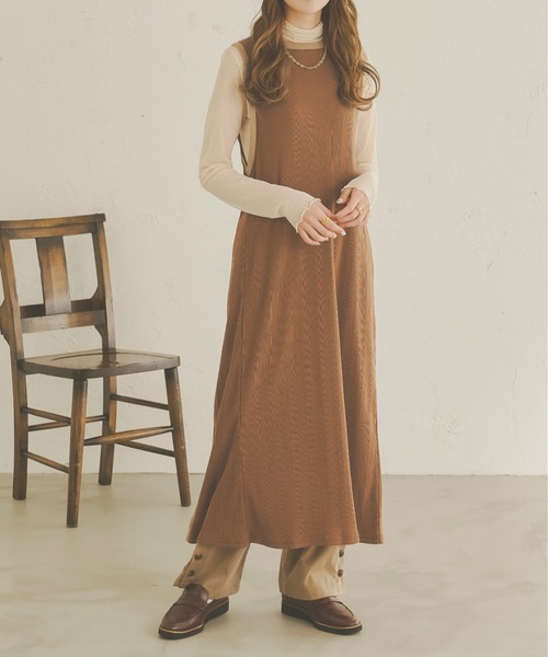 Ambre Neige（アンブルネージュ）の「２WAYロングジレ／【WEB/EC限定商品】（ワンピース・レディース・ダークブラウン/ベージュ・FREE）」の18枚目の写真
