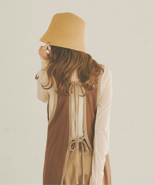 Ambre Neige（アンブルネージュ）の「２WAYロングジレ／【WEB/EC限定商品】（ワンピース・レディース・ダークブラウン/ベージュ・FREE）」の12枚目の写真