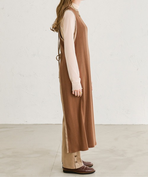 Ambre Neige（アンブルネージュ）の「２WAYロングジレ／【WEB/EC限定商品】（ワンピース・レディース・ダークブラウン/ベージュ・FREE）」の10枚目の写真