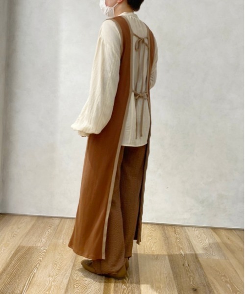Ambre Neige（アンブルネージュ）の「２WAYロングジレ／【WEB/EC限定商品】（ワンピース・レディース・ダークブラウン/ベージュ・FREE）」の15枚目の写真
