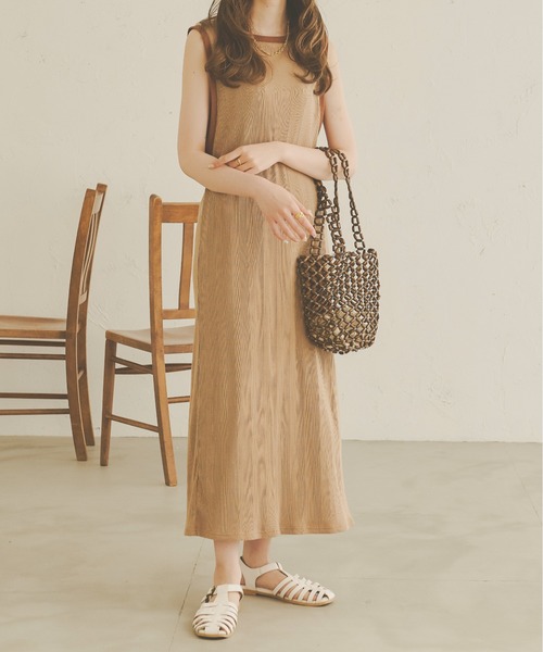 Ambre Neige（アンブルネージュ）の「２WAYロングジレ／【WEB/EC限定商品】（ワンピース・レディース・ダークブラウン/ベージュ・FREE）」の20枚目の写真
