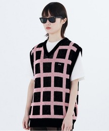 【87MM / Mmlg】NET KNIT VEST / パルチムエムエム Mmlg ネット ニット ベスト