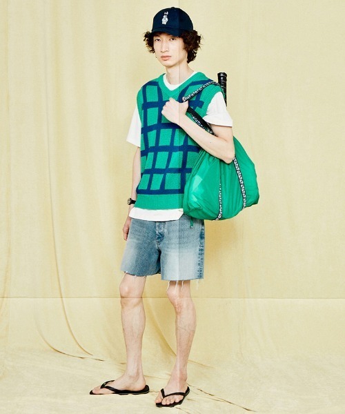 87mm（87mm）の「【87MM / Mmlg】NET KNIT VEST / パルチムエムエム Mmlg ネット ニット ベスト（ベスト・レディース・グリーン/ブラック・FREE）」の5枚目の写真