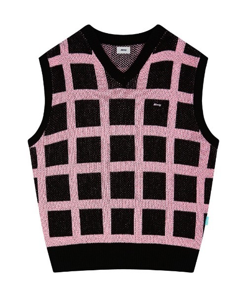 ベスト・ジレ 87MM [Mmlg] MM KNIT VEST 4FT524 87MM / Mmlg】NET KNIT VEST / パルチムエムエム Mmlg ネット