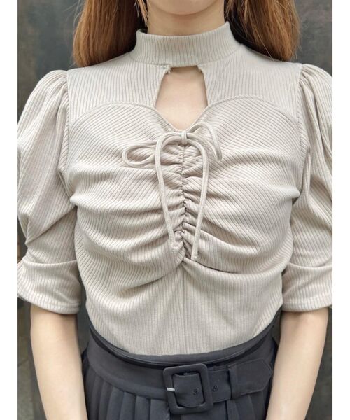 EATME トップス サイドレースアップクロップドTOP（Tシャツ/カットソー）｜EATME
