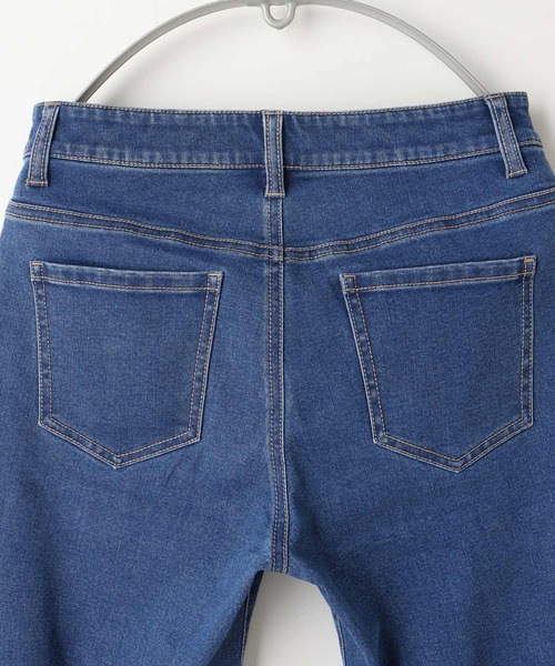Honeys(ハニーズ)の「デニムスキニー(股下61cm)(デニムパンツ・レディース・ライトインディゴブルー/ワンウォッシュ・LL/SS/S/M/L)」の14枚目の写真