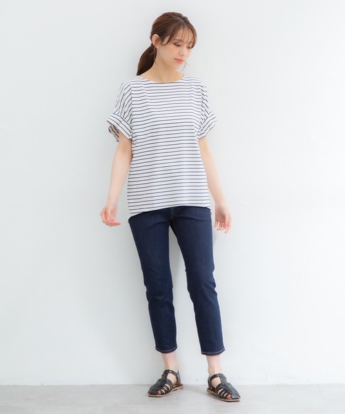 Honeys(ハニーズ)の「デニムスキニー(股下61cm)(デニムパンツ・レディース・ライトインディゴブルー/ワンウォッシュ・LL/SS/S/M/L)」の15枚目の写真