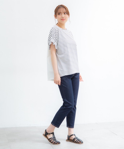 Honeys(ハニーズ)の「デニムスキニー(股下61cm)(デニムパンツ・レディース・ライトインディゴブルー/ワンウォッシュ・LL/SS/S/M/L)」の16枚目の写真