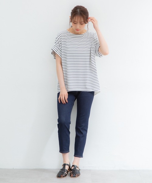 Honeys(ハニーズ)の「デニムスキニー(股下61cm)(デニムパンツ・レディース・ライトインディゴブルー/ワンウォッシュ・LL/SS/S/M/L)」の17枚目の写真