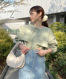 SLURR | 【ちょこびコラボ】スクエア付け襟ブラウス(シャツ/ブラウス)