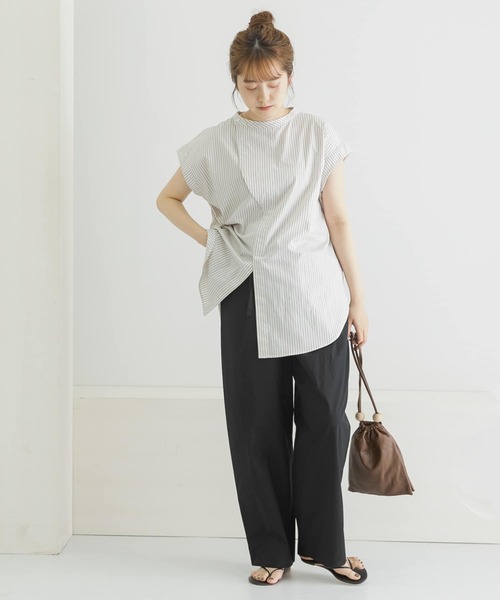 LAATO(ラート)の「BONTAN EASY PANTS(その他パンツ・レディース・ブラック/オレンジ/ストライプ・FREE)」の14枚目の写真