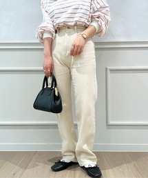 ハイウエストスリムストレートパンツ【ZOZOTOWN限定アイテム】