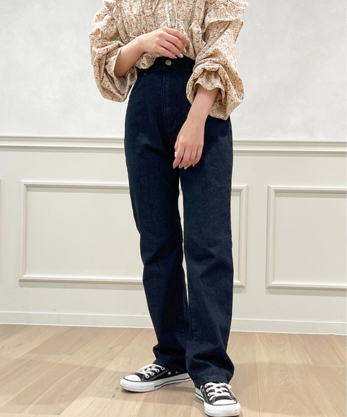apres jour（アプレジュール）の「ハイウエストスリムストレートパンツ【ZOZOTOWN限定アイテム】（デニムパンツ・レディース・ダークブルー/オフホワイト/ブルー・MEDIUM/X-LARGE/LARGE/SMALL）」の20枚目の写真