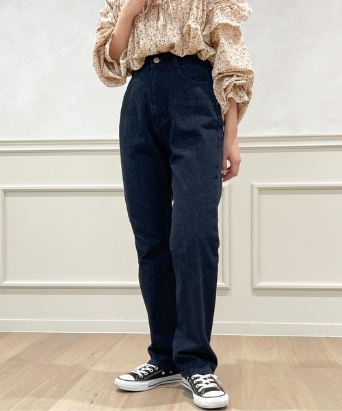 apres jour（アプレジュール）の「ハイウエストスリムストレートパンツ【ZOZOTOWN限定アイテム】（デニムパンツ・レディース・ダークブルー/オフホワイト/ブルー・MEDIUM/X-LARGE/LARGE/SMALL）」の21枚目の写真