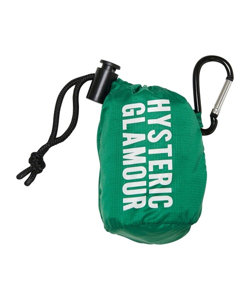 HYSTERIC GLAMOUR(ヒステリックグラマー)の「HYS SKULL HEAD パッカブルエコバッグ(エコバッグ/サブバッグ・メンズ・ホワイト/ブラック/グリーン・FREE)」の9枚目の写真
