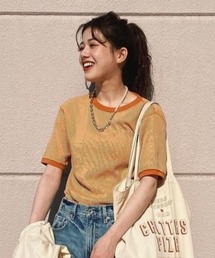 RODEO CROWNS WIDE BOWL | ボーダーリブTシャツ(Tシャツ/カットソー)