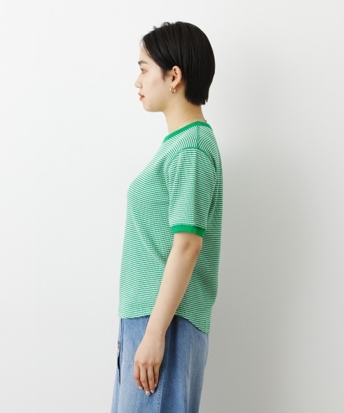 RODEO CROWNS WIDE BOWL（ロデオクラウンズワイドボウル）の「ボーダーリブTシャツ（Tシャツ/カットソー・レディース・ブラック系その他/グリーン系その他/オレンジ系その他・FREE）」の13枚目の写真