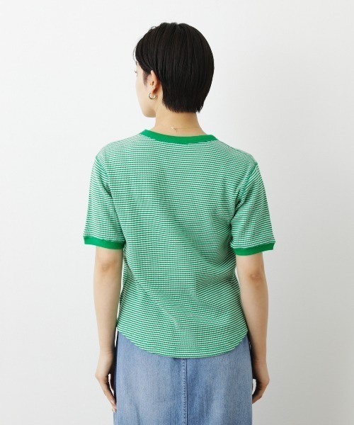 RODEO CROWNS WIDE BOWL（ロデオクラウンズワイドボウル）の「ボーダーリブTシャツ（Tシャツ/カットソー・レディース・ブラック系その他/グリーン系その他/オレンジ系その他・FREE）」の14枚目の写真