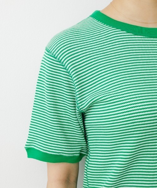 RODEO CROWNS WIDE BOWL（ロデオクラウンズワイドボウル）の「ボーダーリブTシャツ（Tシャツ/カットソー・レディース・ブラック系その他/グリーン系その他/オレンジ系その他・FREE）」の16枚目の写真