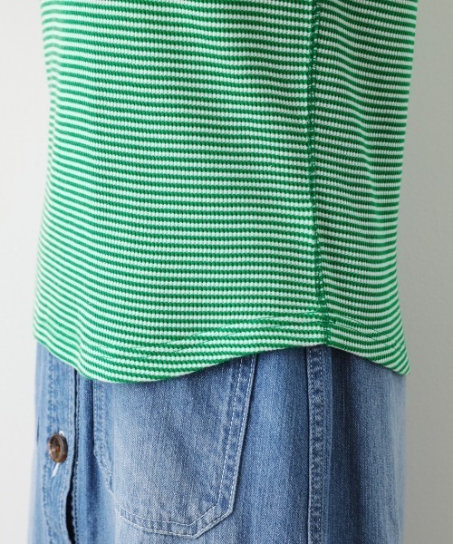 RODEO CROWNS WIDE BOWL（ロデオクラウンズワイドボウル）の「ボーダーリブTシャツ（Tシャツ/カットソー・レディース・ブラック系その他/グリーン系その他/オレンジ系その他・FREE）」の18枚目の写真