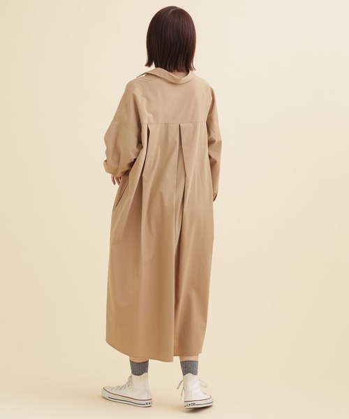 NANO universe(ナノユニバース)の「ドルマンシャツワンピース(シャツワンピース・レディース・その他1/ベージュ系その他2/ホワイト・FREE)」の7枚目の写真